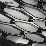 BUFEETERS   Front Side Rear Vent Grille Trim Moulding Fit For Range Rover Sport 2014 2015 2016 2017,Piano Black