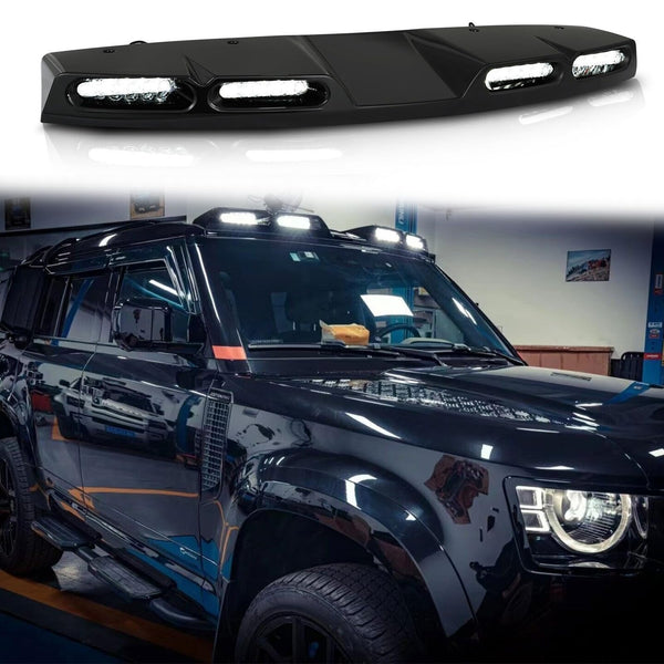 BUFEETERS Roof Top Light Bar LED Lamp Fit For 2020 2021 2022 2023 2024 Land Rover Defender 90 110 130