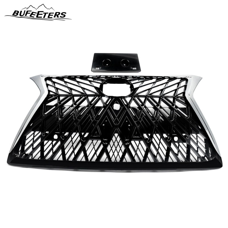 BUFEETERS Front Upper Grille Fit For 2014 2015 2016 2017 2018 2019 2020 2021 2022 LEXUS GX460,Factory Style,Chrome&Black