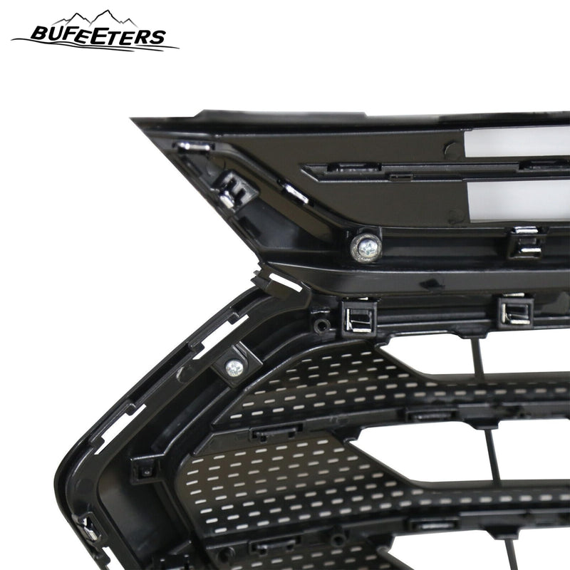 BUFEETERS Front Bumper Upper Grille Fit For 2018 2019 2020 2021 Chevy Chevrolet Traverse,Mesh Style,Chrome&Black