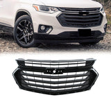 BUFEETERS Front Bumper Upper Grille Fit For 2018 2019 2020 2021 Chevrolet Traverse,Mesh Style,Black