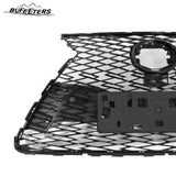BUFEETERS  Front Bumper Grille With Chrome Trim Surround Fit For 2018 2019 2020 2021 Lexus NX300 F Sport,OE Style,Chrome&Gloss Black