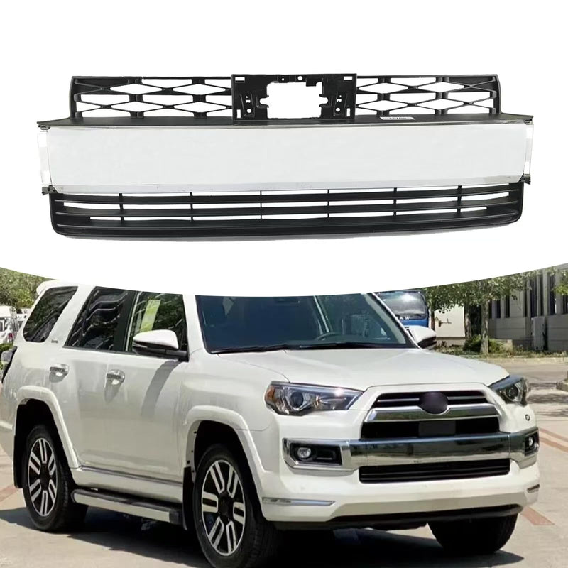 BUFEETERS Front Bumper Lower Grille With Chrome Tirm Fit For 2021 2022 2023 Toyota 4Runner Limited,Factory Style,Chrome&Black