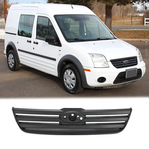 BUFEETERS Front Bumper Radiator Grille Fit For 2010 2011 2013 2014 Ford Transit Connect,Factory Style,Black