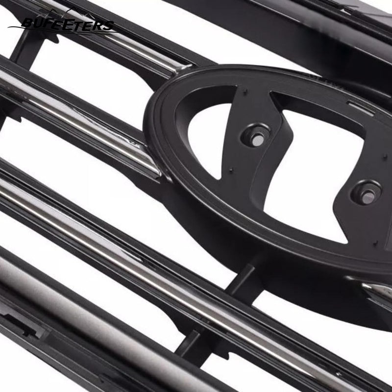 BUFEETERS    Front Bumper Upper Grille Fit For 2015 2016 2017 Hyundai Sonata Sport,Chrome&Black
