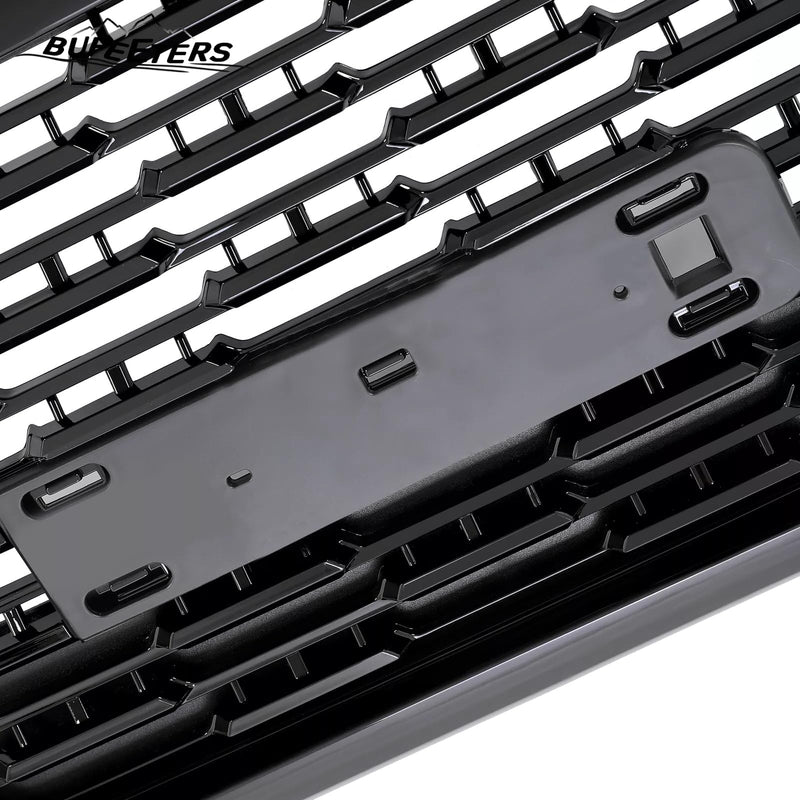 BUFEETERS   Front Bumper Grille Grill Fit For 2015 2016 2017 2018 2019 2020 GMC Yukon/Yukon XL,Denali Style,Gloss Black