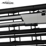 BUFEETERS  Front Bumper Upper Grille Fit For 2022 2023 Chevy Chevrolet Traverse,Horizontal Billet Style,Chrome&Black