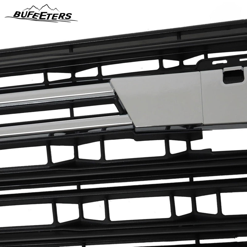BUFEETERS  Front Bumper Upper Grille Fit For 2022 2023 Chevy Chevrolet Traverse,Horizontal Billet Style,Chrome&Black