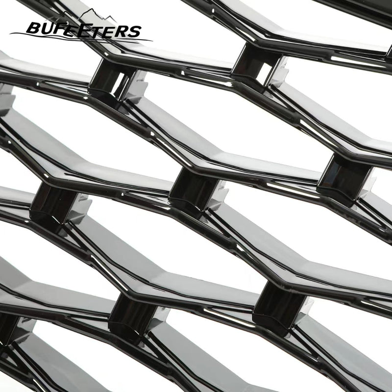 BUFEETERS  Front Grille Air Side Vent Set Fit For 2010 2011 2012 2013 Land Rover Range Rover Sport L320,Honeycomb Style,Gloss Black