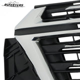 BUFEETERS  Front Bumper Upper Grille Chrome Surround Fit For 2022 2023 Chevy Chevrolet Traverse,Horizontal Billet Style,Chrome&Black