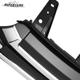 BUFEETERS Front Bumper Upper + Lower Grille w/Camera Hole Fit For 2017 2018 2019 Toyota Highlander,Factory Style,Chrome&Black