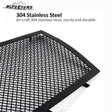 BUFEETERS  Front Bumper Stainless Steel Mesh Grille Fit For 2008 2009 2010 2011 2012 2013 Cadillac CTS/2011 2012 2013 CTS Coupe,Mesh Style,Black