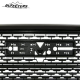 BUFEETERS Front Bumper Upper Grille Fit For 2019 2020 2021 GMC Sierra 1500,Denali Style,Gloss Black
