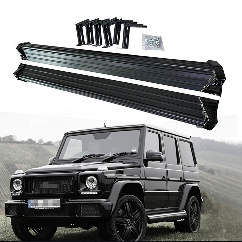 BUFEETERS Side Step Running Board Nerf Bar Fit For 2001-2018 Mercedes Benz W463 G-Class,Black