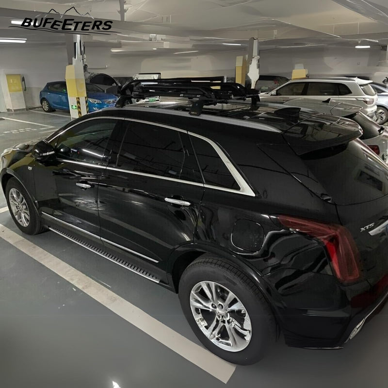BUFEETERS Side Step Running Board Nerf Bar Fit For 2019 2020 2021 2022 2023 2024 2025 Cadillac XT6,Black&Silver