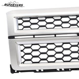 BUFEETERS Front Bumper Upper Grille Fit For 2014 2015 Chevy Silverado 1500,Honeycomb Style,Chrome&Black