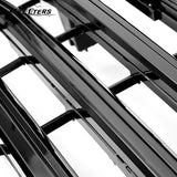 BUFEETERS Front Bumper Upper Grille Fit For 2022 2023 2024 Chevy Silverado 1500 High Country,Horizontal Billet Style,Gloss Black