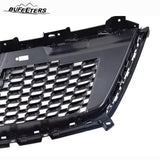 BUFEETERS   Front Bumper Upper Grille W/Camera Hole Fit For 2017 2018 2019 2020 2021 Cadillac XT5,Diamond Style,Chrome&Black