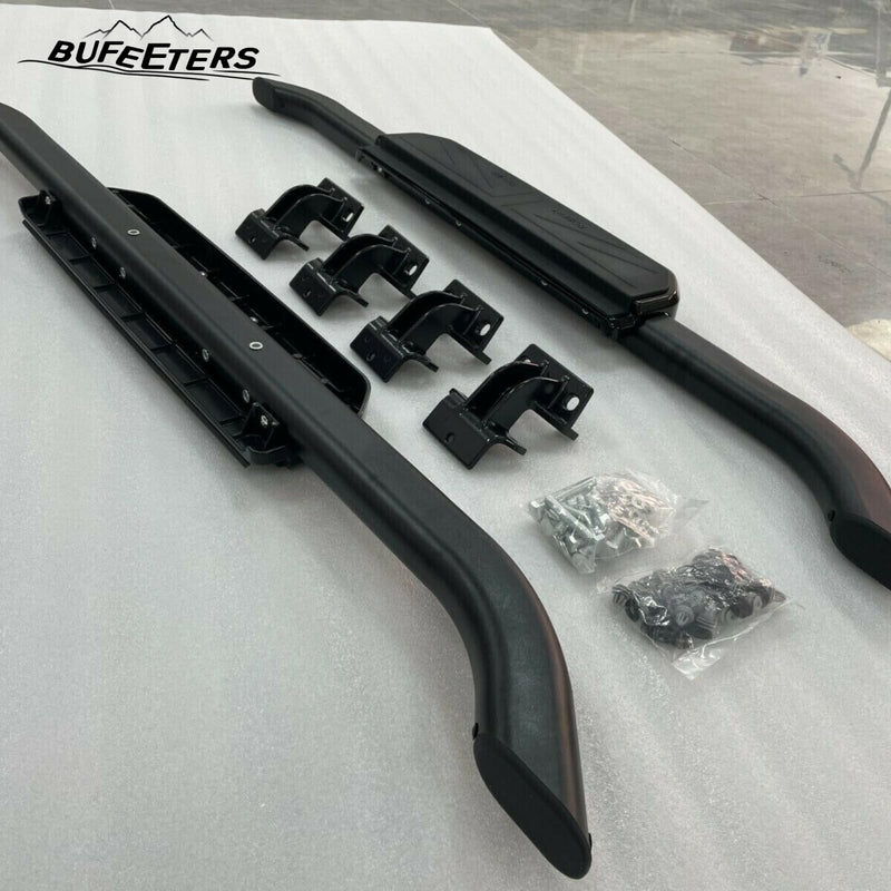 BUFEETERS  Running Board Nerf Bar Side Step Fit For Land Rover Defender 90 2Door 2020 2021 2022 2023,Black