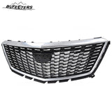 BUFEETERS   Front Bumper Upper Premium Luxury Grille Fit For 2020 2021 2022 2023 2024 Cadillac XT5,Diamond Style,Black&Silver