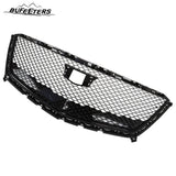 BUFEETERS   Front Bumper Upper Grille Fit For 2016 2017 2018 2019 2020 2021 Cadillac XT5,Mesh Style,Gloss Black
