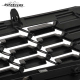 BUFEETERS Front Bumper Grille Model Mesh Grill Trim Fit For 2018 2019 2020 Toyota Sienna,Mesh Style,Chrome&Black