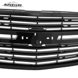 BUFEETERS Front Bumper Upper Grille Fit For 2015 2016 2017 2018 2019 2020 Chevrolet Tahoe,Mesh Style,Gloss Black