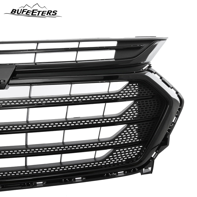 BUFEETERS Front Bumper Upper Grille Fit For 2018 2019 2020 2021 Chevrolet Traverse,Mesh Style,Black