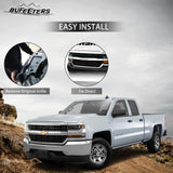 BUFEETERS Front Bumper Upper Grille Fit For 2016 2017 2018 2019 Chevrolet Silverado 1500,Honeycomb Style,Chrome&Black