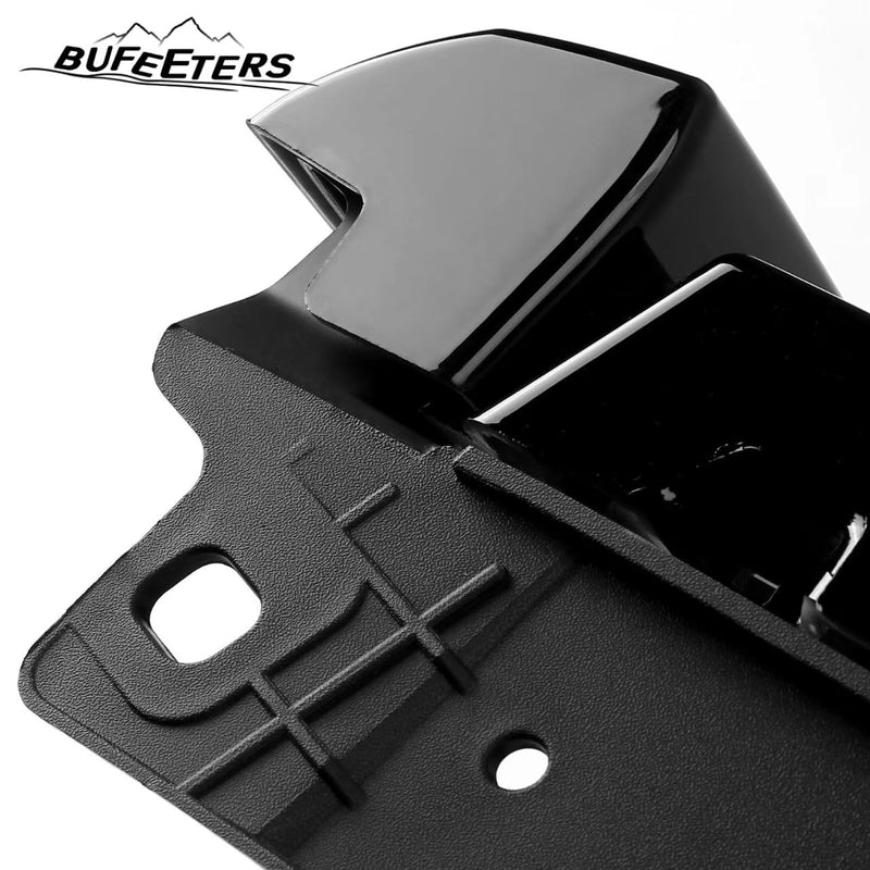 BUFEETERS Front Bumper Upper Grille Fit For 2007 2008 2009 2010 2011 2012 2013 GMC Sierra 1500,Denali Style,Gloss Black
