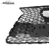 BUFEETERS  Front Bumper Grille Set Fit For 2018 2019 2020 2021 Lexus NX300 F Sport,Chrome&Black