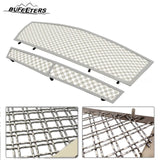 BUFEETERS  Front Bumper Stainless Chrome Dual Mesh Grille Fit For 2008 2009 2010 2011 2012 2013 Cadillac CTS/2011 2012 2013 CTS Coupe,Mesh Style