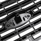BUFEETERS  Front Bumper Upper Grille Fit For 2015 2016 2017 Ford F150 F-150,Horizontal Style,Matte Black