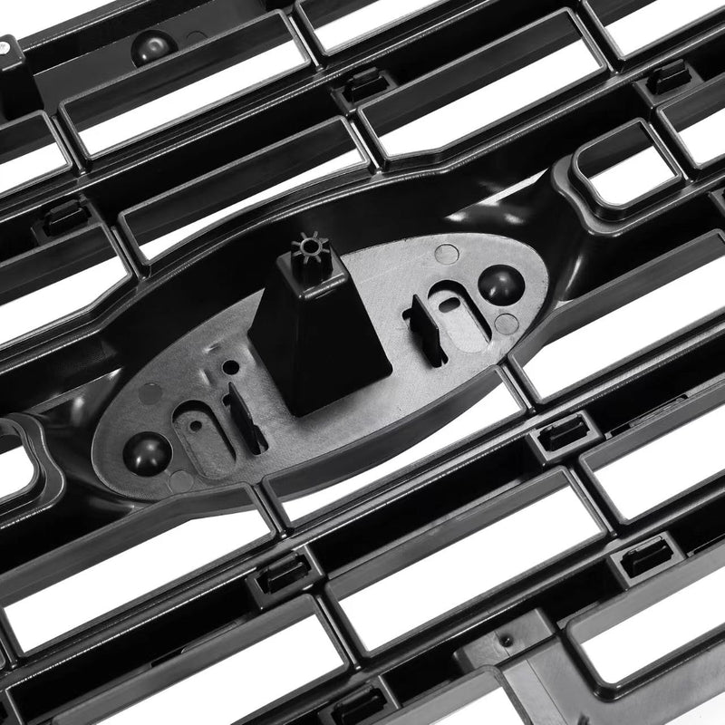 BUFEETERS  Front Bumper Upper Grille Fit For 2015 2016 2017 Ford F150 F-150,Horizontal Style,Matte Black