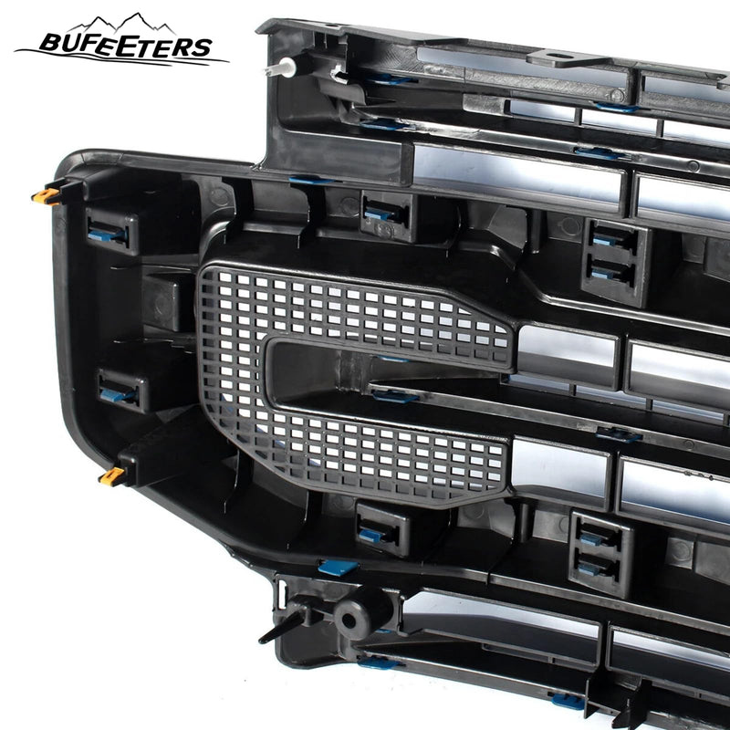 BUFEETERS Front Bumper Upper Grille Fit For 2020 2021 2022 F-250 F-350 F-450 F-550 Super Duty,Platinum Style,E7-Velocity Blue&Matte Black