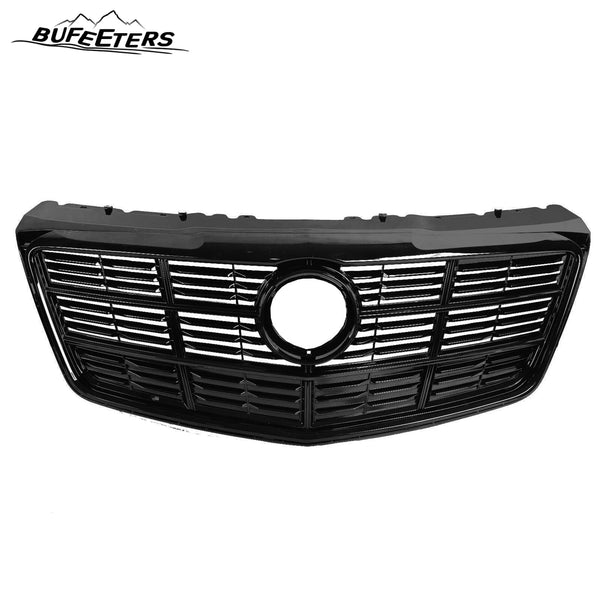 BUFEETERS  Front Bumper Upper Grille Assembly Fit For 2014 2015 2016 2017 2018 2019 Cadillac CTS,Factory Style,Gloss Black