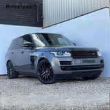 BUFEETERS  Front Grille Mesh Side Vent Body Trim Fit For 2014 2015 2016 2017 Land Rover Range Rover,Mesh Style,Gloss Black