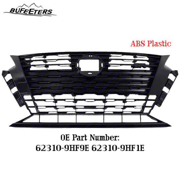 BUFEETERS  Front Bumper Upper Grille Fit For 2023 2024 Nissan Altima SR,Factory Style,Black