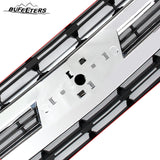 BUFEETERS Front Bumper Upper Grille Fit For 2019 2020 2021 Chevy Silverado 1500,Factory Style,Chrome&Matte Black