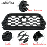 BUFEETERS   Front Bumper Grille Fit For 2016 2017 2018 2019 2020 2021 2022 2023 Toyota Tacoma TRD,Mesh Style,Full Matte Black