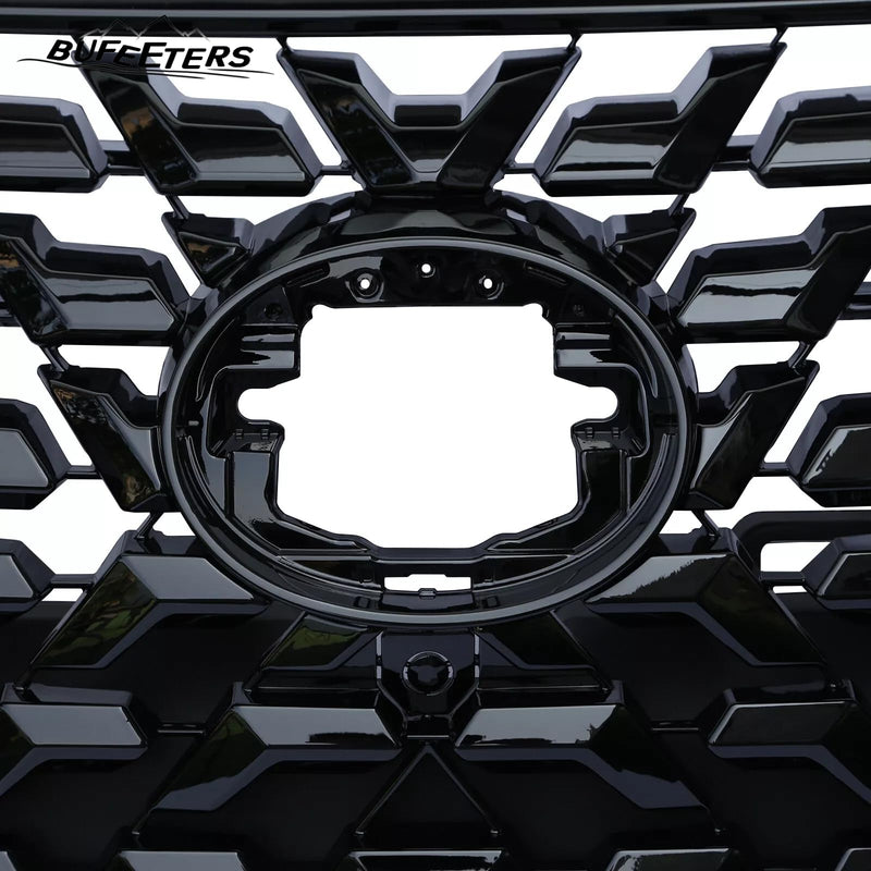 BUFEETERS Front Upper Grille Luxury Grill Fit For 2014 2015 2016 2017 2018 2019 2020 2021 2022 LEXUS GX460,Factory Style,Gloss Black