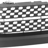 BUFEETERS 2PCS Front Grille&Hood Bulge Molding Fit For 2014 2015 2016 2017 2018 2019 2020 Toyota Tundra,Mesh Style,Matte Black