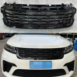 BUFEETERS  Front Bumper Upper Grille Fit For 2017 2018 2019 2020 2021 2022 2023 2024 Range Rover Velar,Mesh Style,Gloss Black
