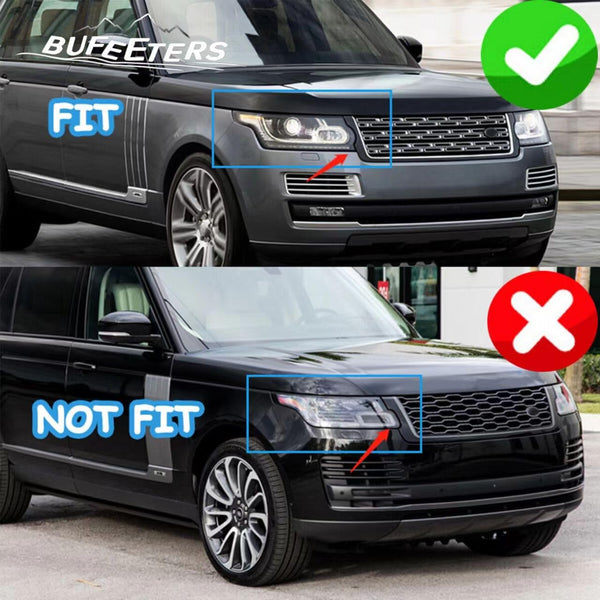 BUFEETERS Front Bumper Upper Grille Fit For 2013 2014 2015 2016 2017 Range Rover Vogue L405,2023 Style,Gloss Black