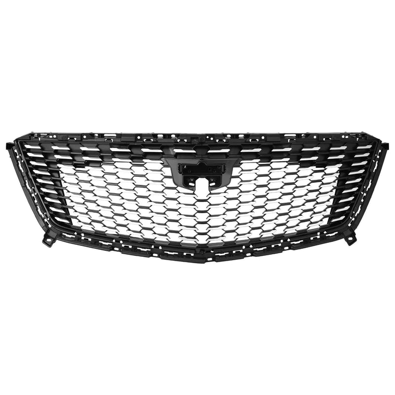 BUFEETERS Front Grille Grill Fit For 2016 2017 2018 2019 2020 2021 2022 2023  Cadillac XT5,Sky Diamond Style,Silver+Black