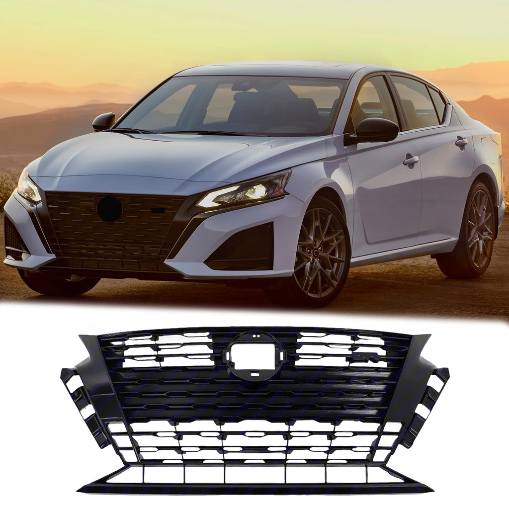 BUFEETERS  Front Bumper Upper Grille Fit For 2023 2024 Nissan Altima SR,Factory Style,Black