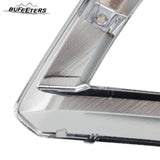 BUFEETERS Front Bumper Fascia Skid Plate Fit For 2019 2020 2021 Chevrolet Silverado 1500,Chrome&Silver