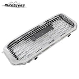 BUFEETERS   Front Upper Grille Mesh Grill Fit For 2015 2016 2017 2018 2019 2020 GMC Yukon/ Yukon XL,Denali Style,Chrome&Silver