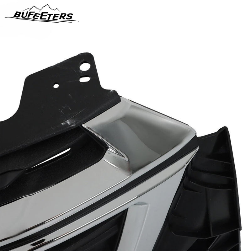 BUFEETERS  Front Bumper Upper Grille Fit For 2022 2023 Chevy Chevrolet Traverse,Horizontal Billet Style,Chrome&Black