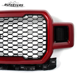 BUFEETERS  Front Radiator Grille Grill Assembly Fit For 2018 2019 2020 Ford F-150,Honeycomb Style,Ruby Red Metallic&Black